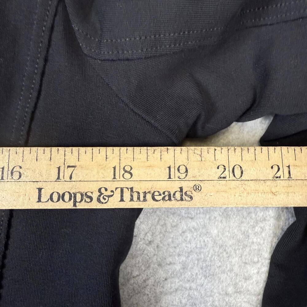 Eileen Fisher Women's Size Small Black Cotton Peacoat Jacket - Picture 4 of 8
